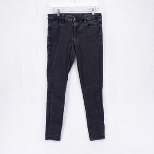 American Eagle Next Level Stretch Black Denim Jeans‎ -8R- 31 / 28.5 Mid Rise